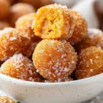 BAKED CINNAMON SUGAR PUMPKIN DONUT HOLES RECIPE
