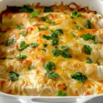 CREAMY WHITE CHICKEN ENCHILADAS RECIPE