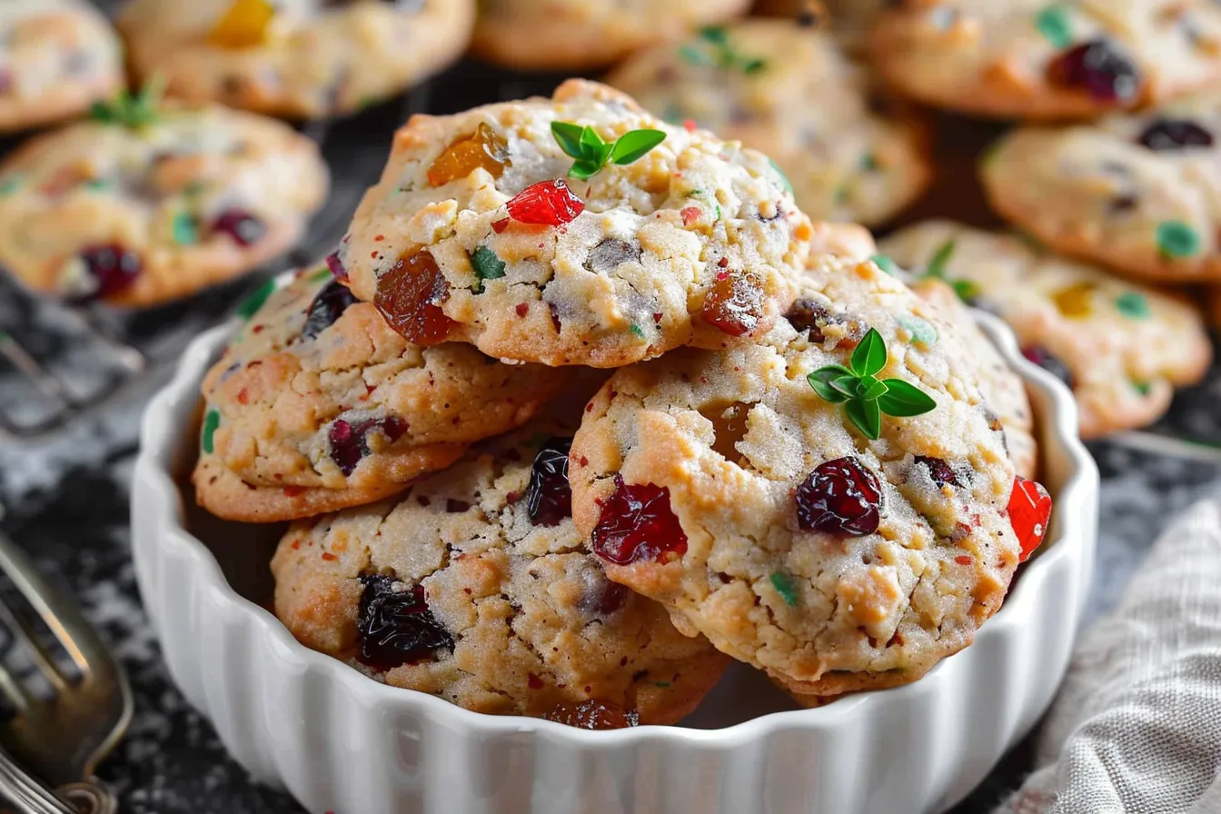 Christmas Fruitcake Cookies