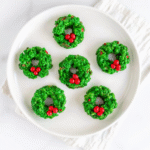 No-Bake Christmas Wreath Cookies