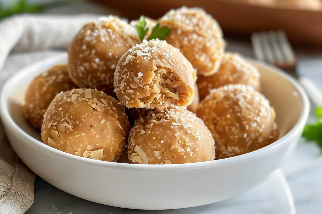 3-INGREDIENT PEANUT BUTTER BALLS