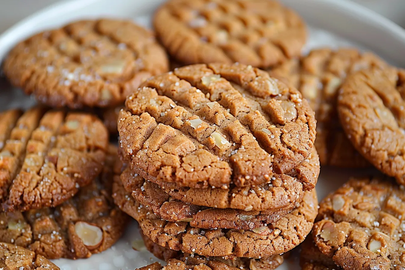AIR FRYER ALMOND BUTTER COOKIES (JUST 3 INGREDIENTS!)