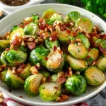 Brussels Sprouts with Walnuts and Pancetta
