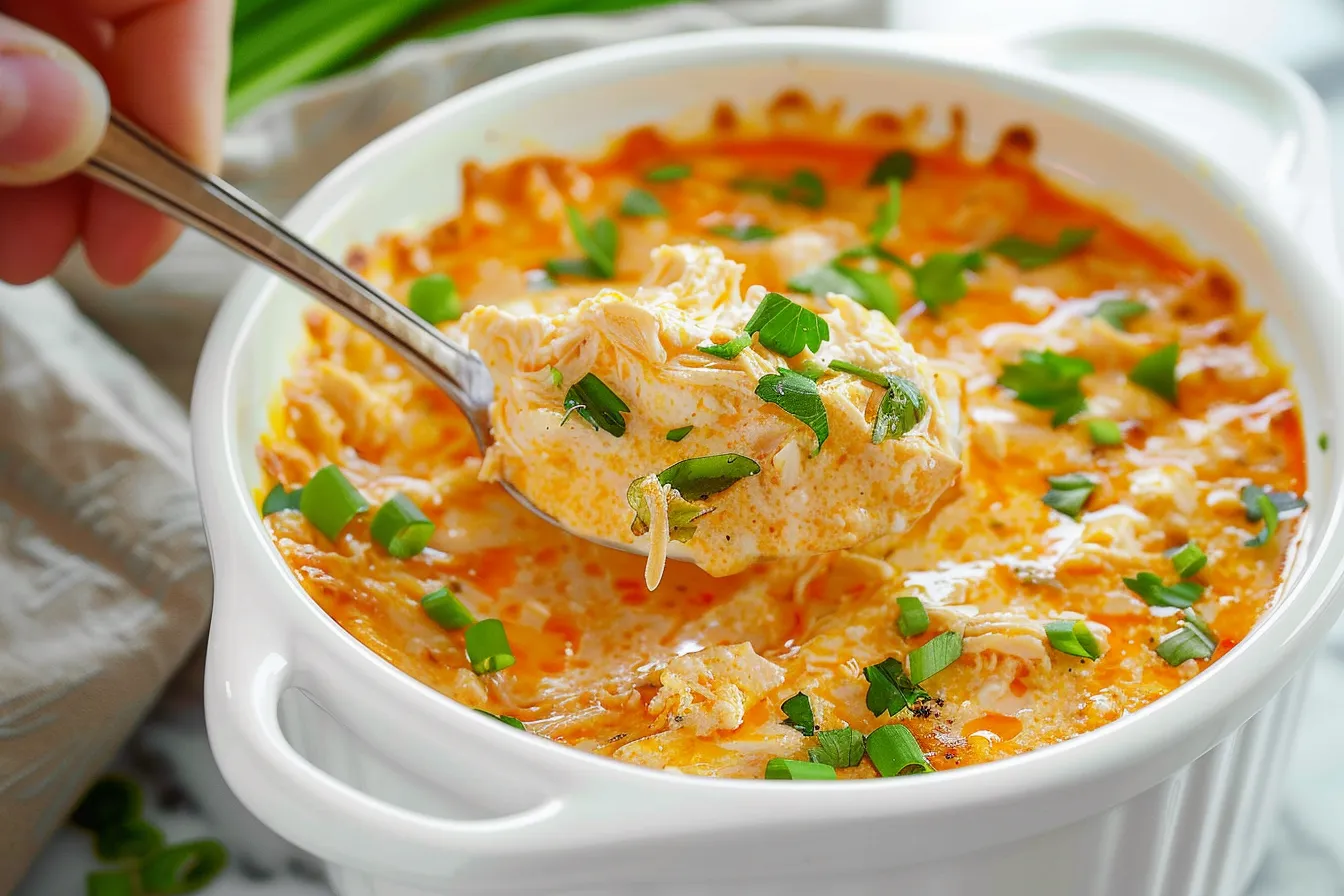 BUFFALO CHICKEN DIP IN A CROCK POT