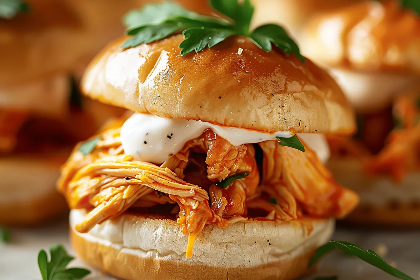 BUFFALO CHICKEN SLIDERS
