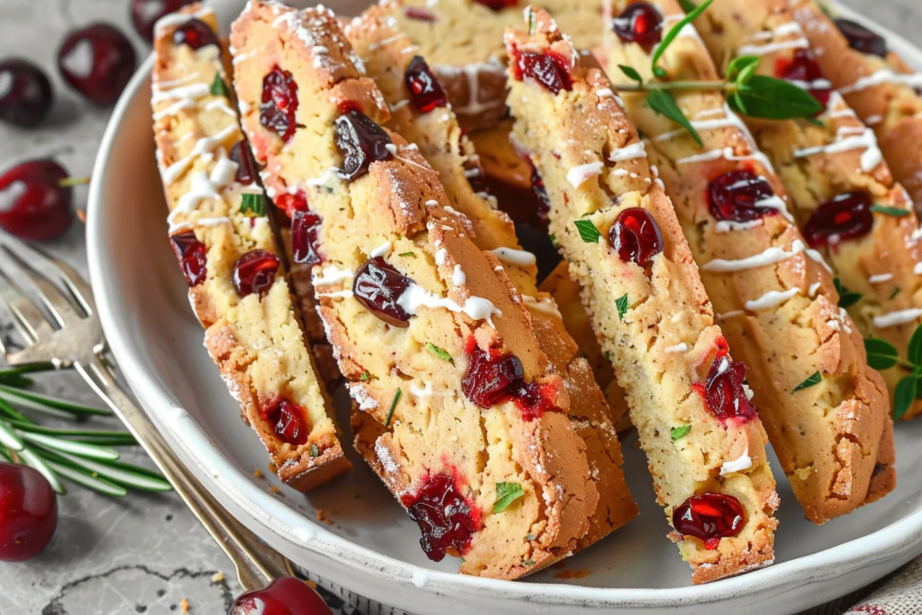 Candied Cherry Biscotti