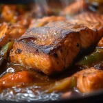 Caribbean Brown Stew Salmon