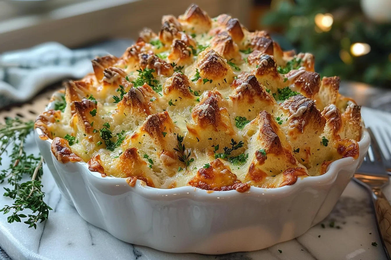 Cheesy Christmas Tree Bread
