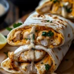 Cheesy Garlic Chicken Wraps