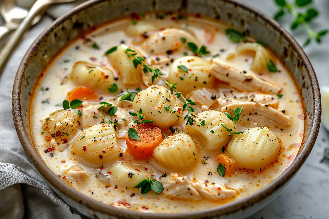 CHICKEN GNOCCHI SOUP