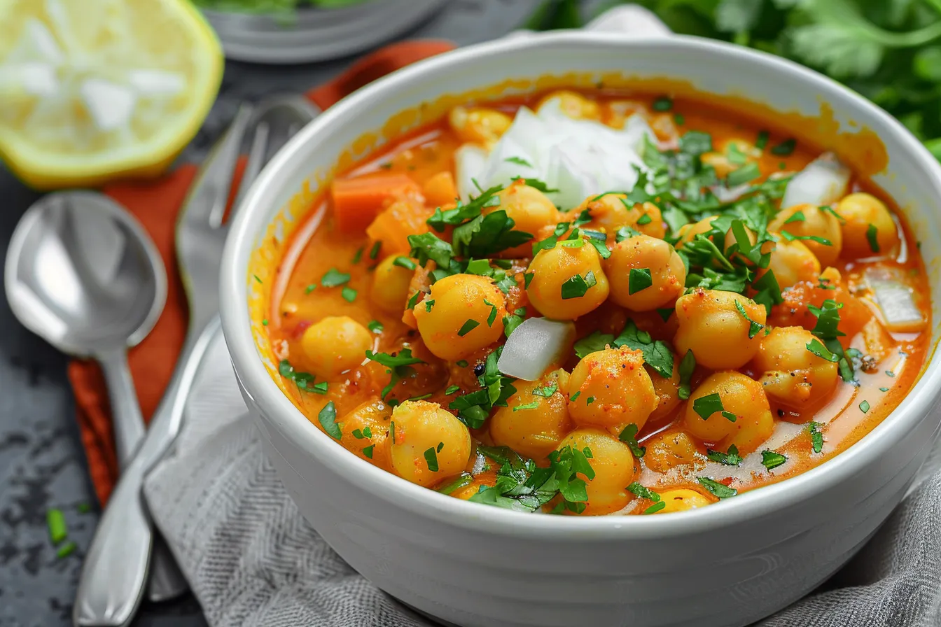 Chickpea Coconut Curry Soup