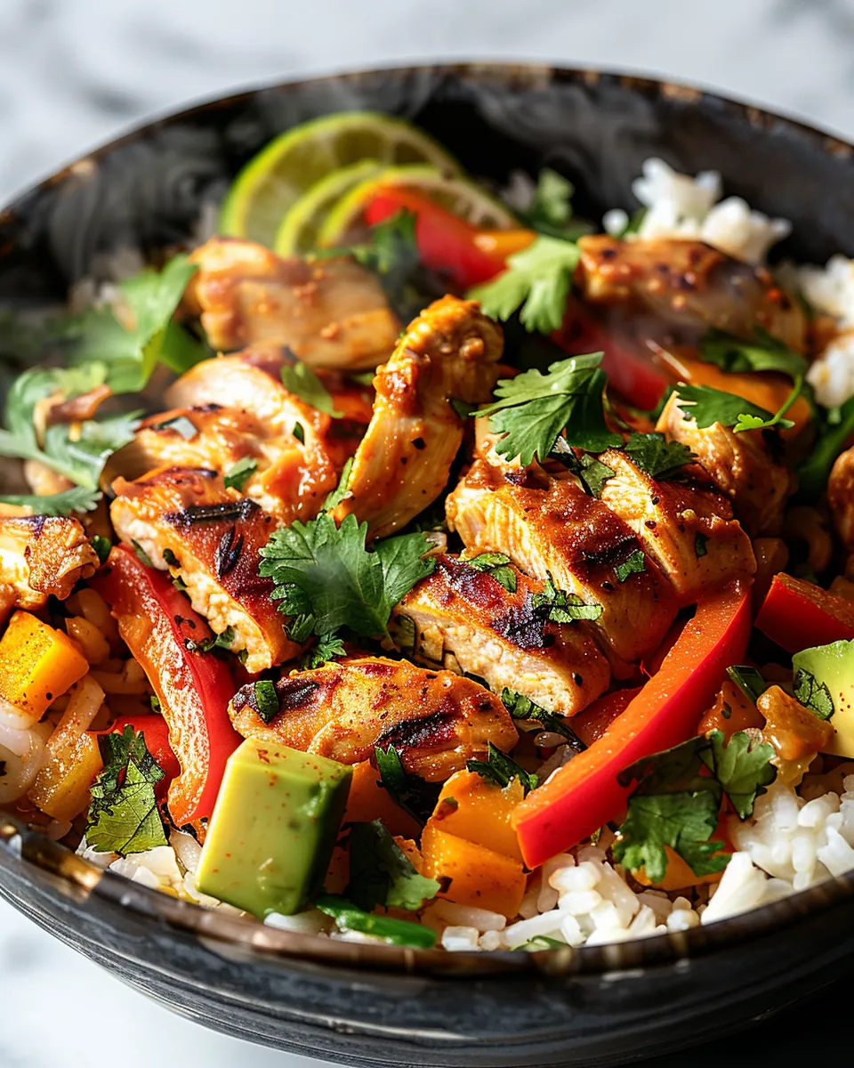 CHIPOTLE CHICKEN RICE BOWL