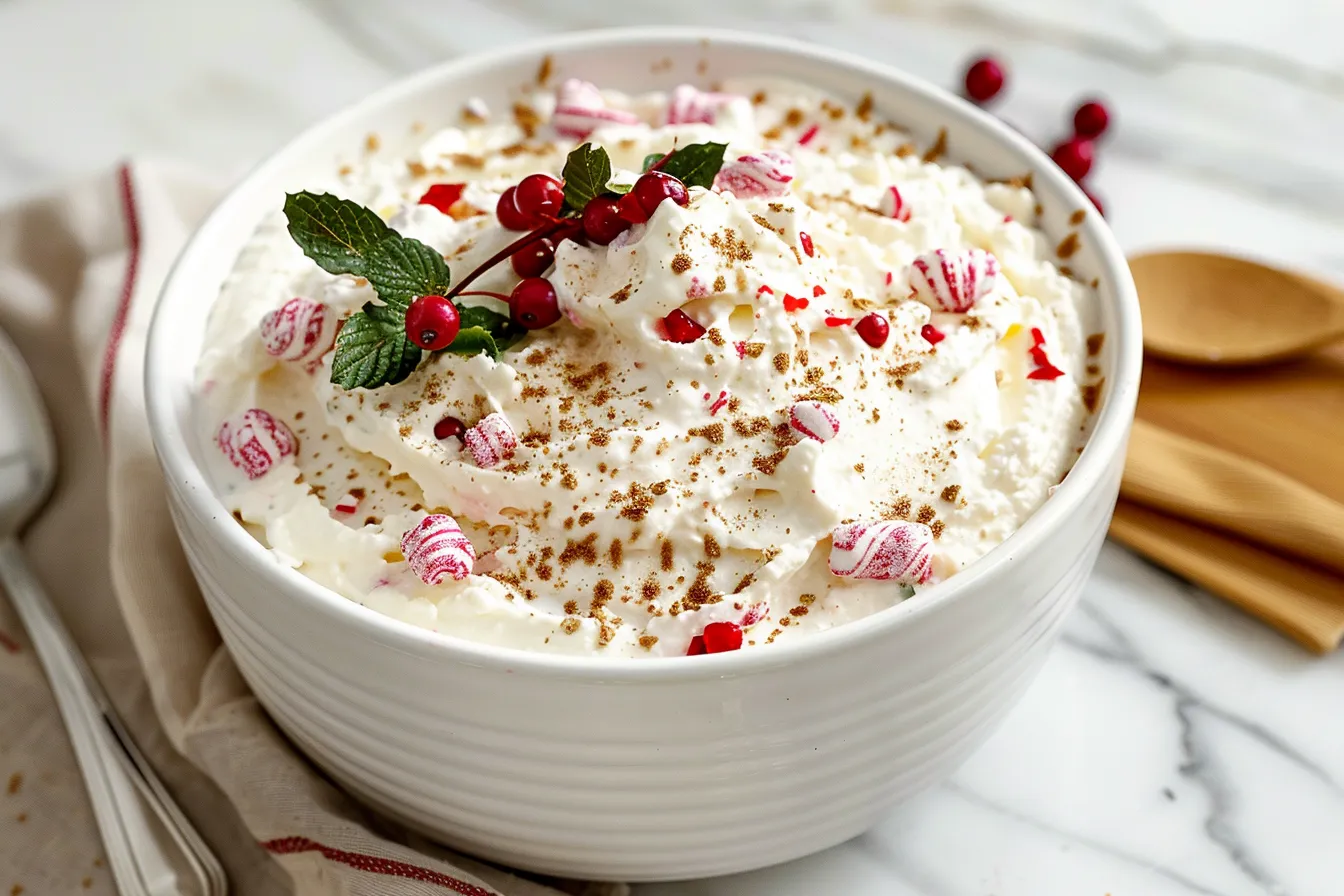 Christmas Peppermint Fluff Dip