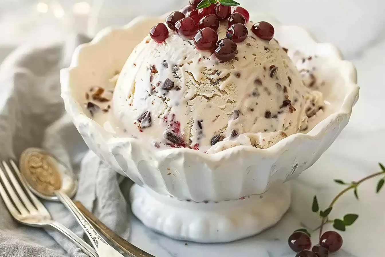 Christmas pudding ice cream