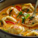 Coconut Curry Soup with Dumplings