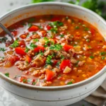 Cozy Stuffed Pepper Soup