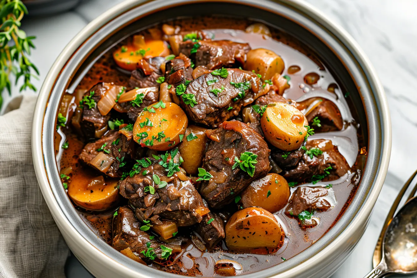 CROCKPOT BEEF BOURGUIGNON