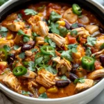 CROCKPOT CHICKEN ENCHILADA CASSEROLE