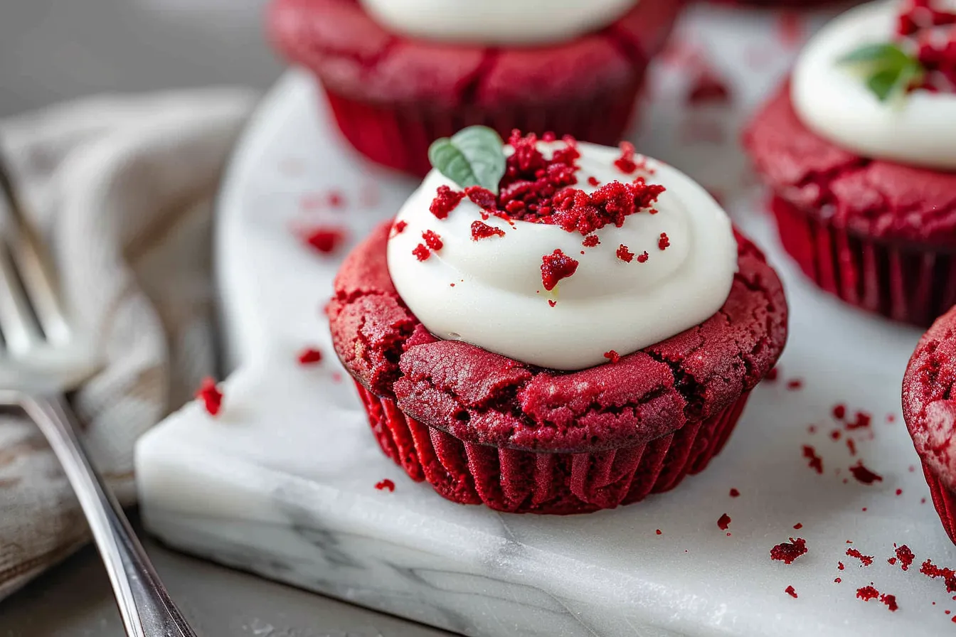 Crumbl Red Velvet Cupcake Cookies