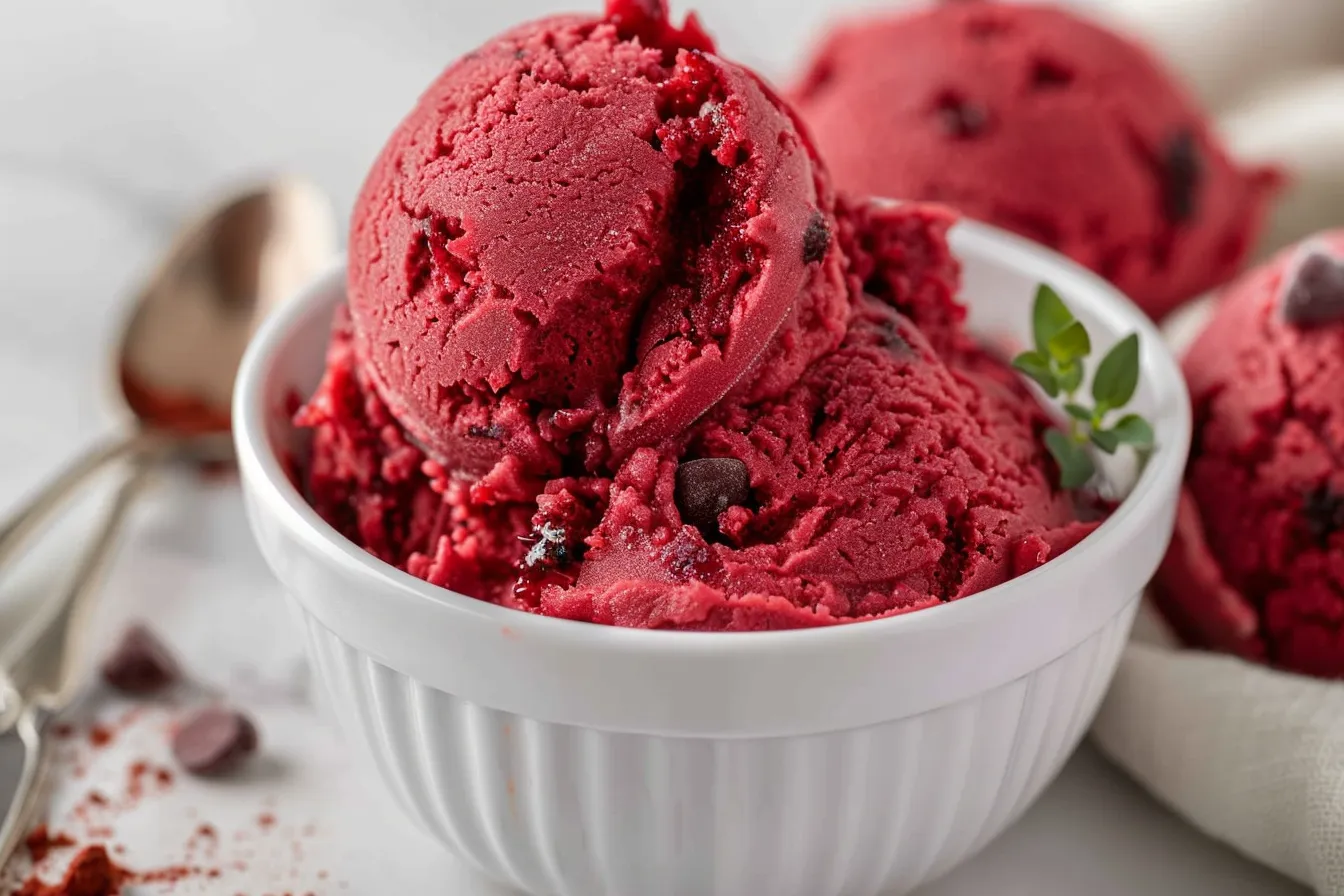 Edible Red Velvet Cookie Dough