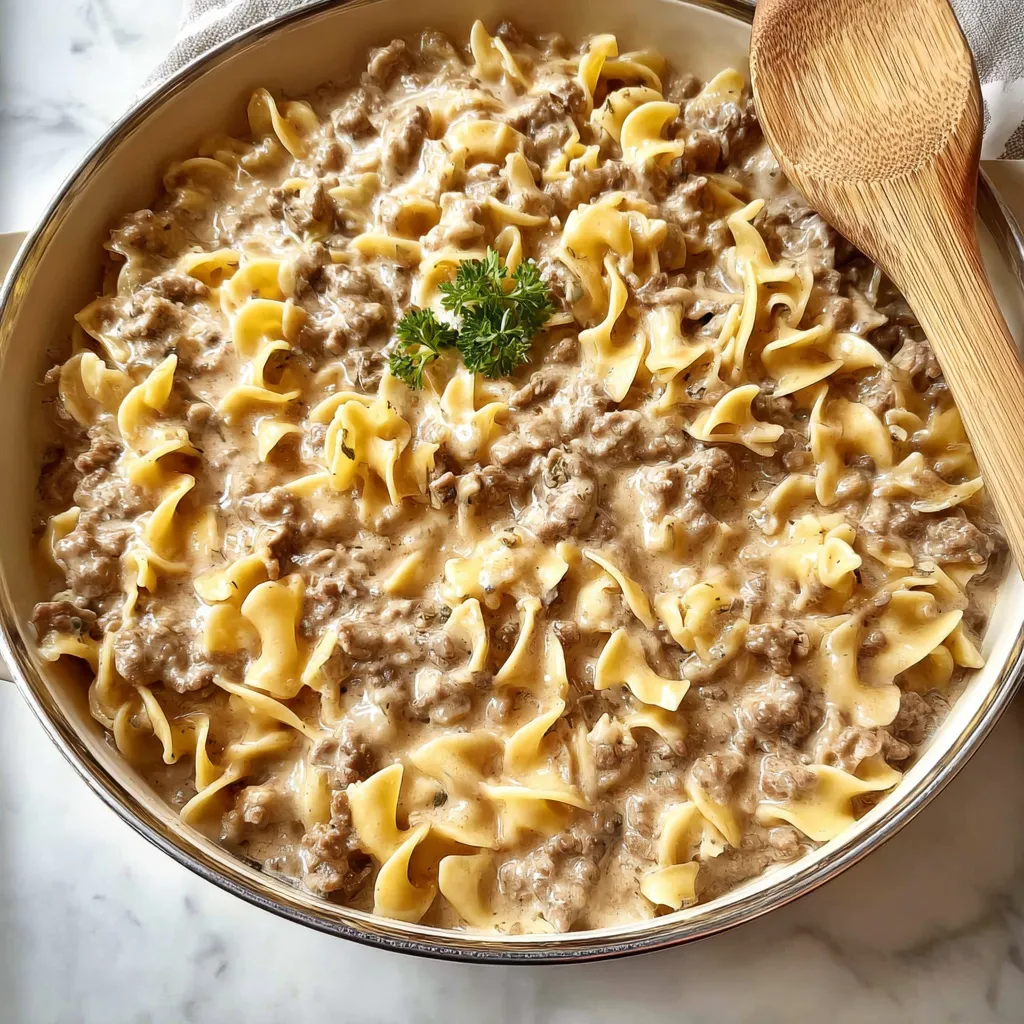 Ground Beef Stroganoff