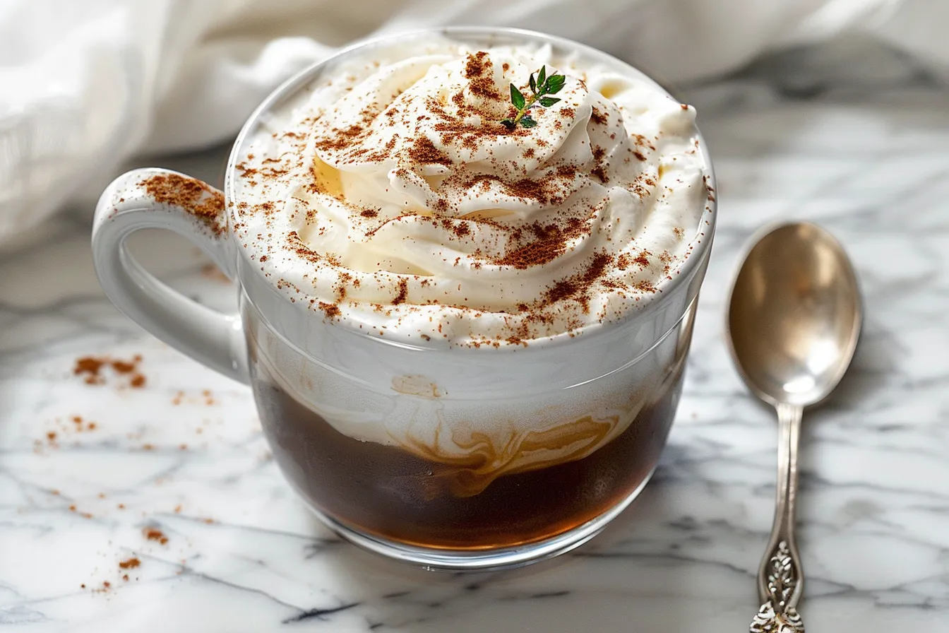 Keto Whipped Cream Iced Coffee