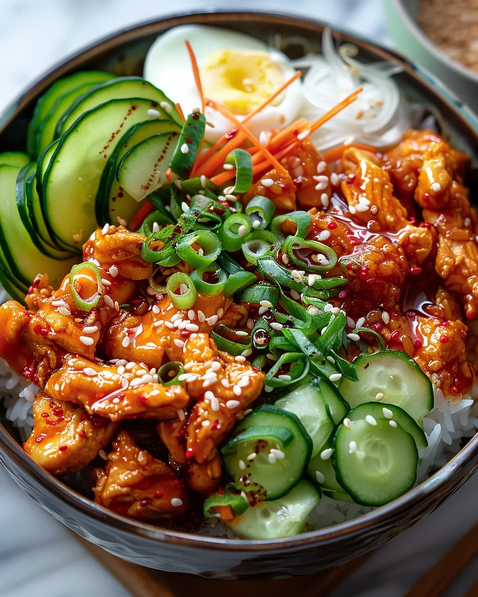 KOREAN GOCHUJANG CHICKEN BOWL