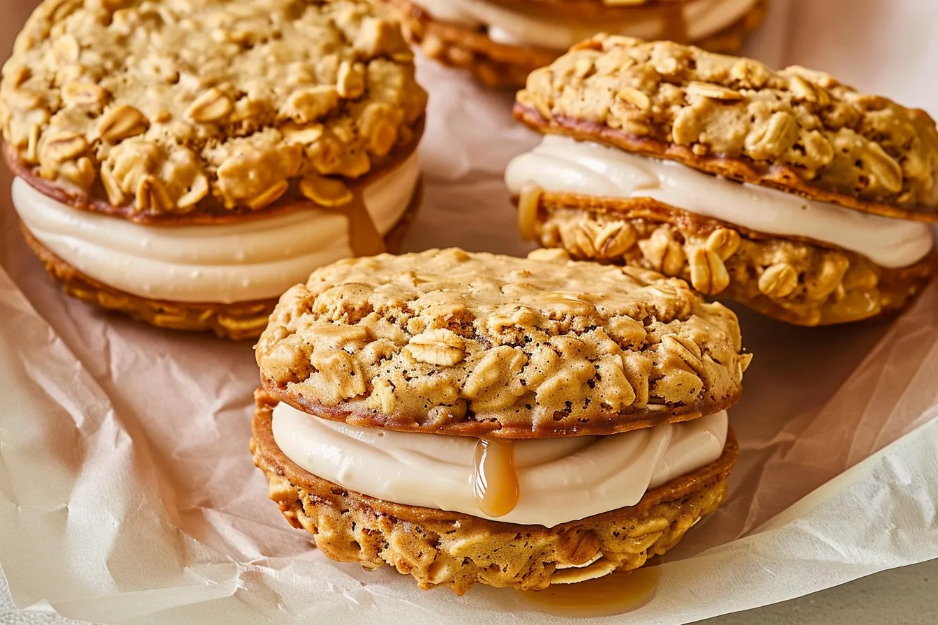 Oatmeal-Caramel Cream Pies