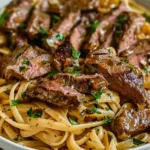 One-Pan Creamy Cajun Honey Garlic Steak Pasta