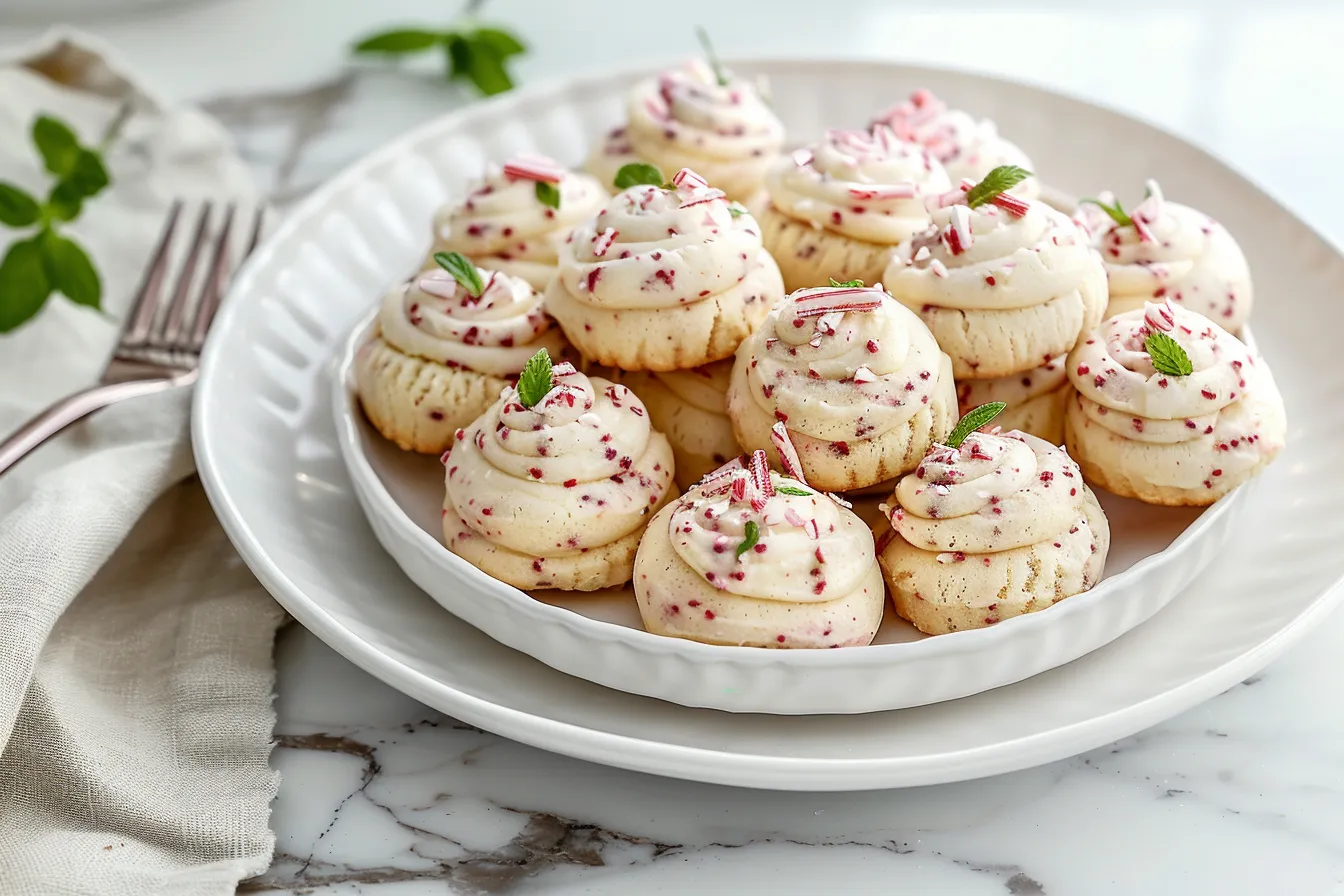 Peppermint Meltaway Cookies