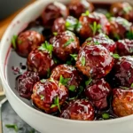 Quick Christmas Cranberry Meatballs