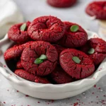 Red Velvet Blossoms Cookies