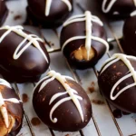 Super Bowl Dessert: Chocolate Football Buckeyes