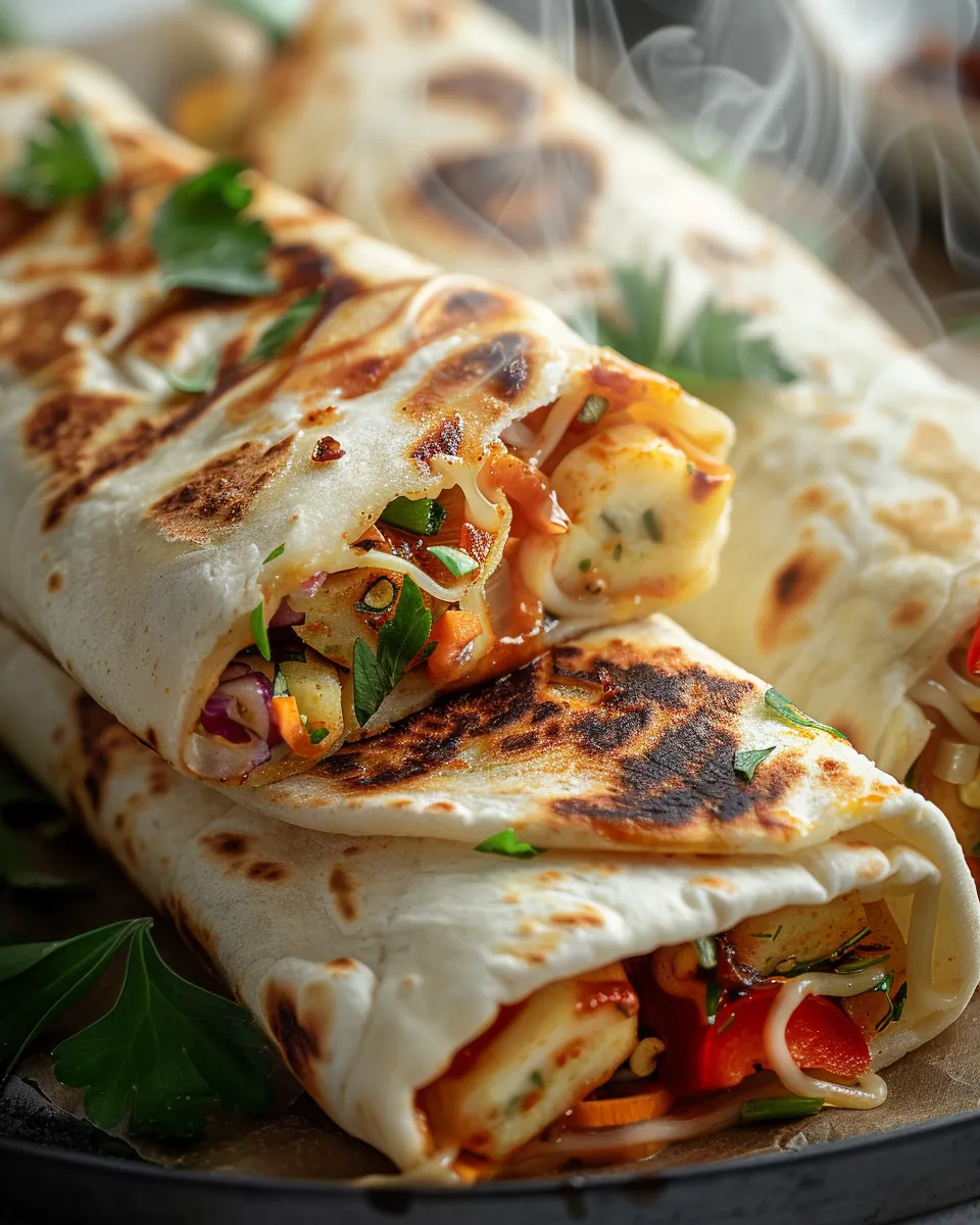 SWEET CHILI HALLOUMI WRAPS