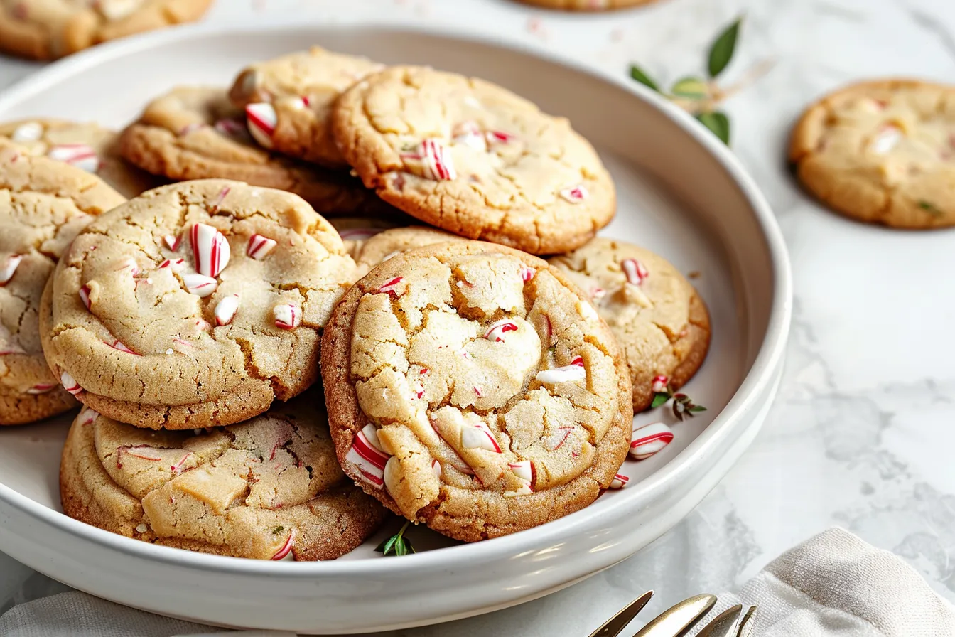 White Chocolate Peppermint Cookies