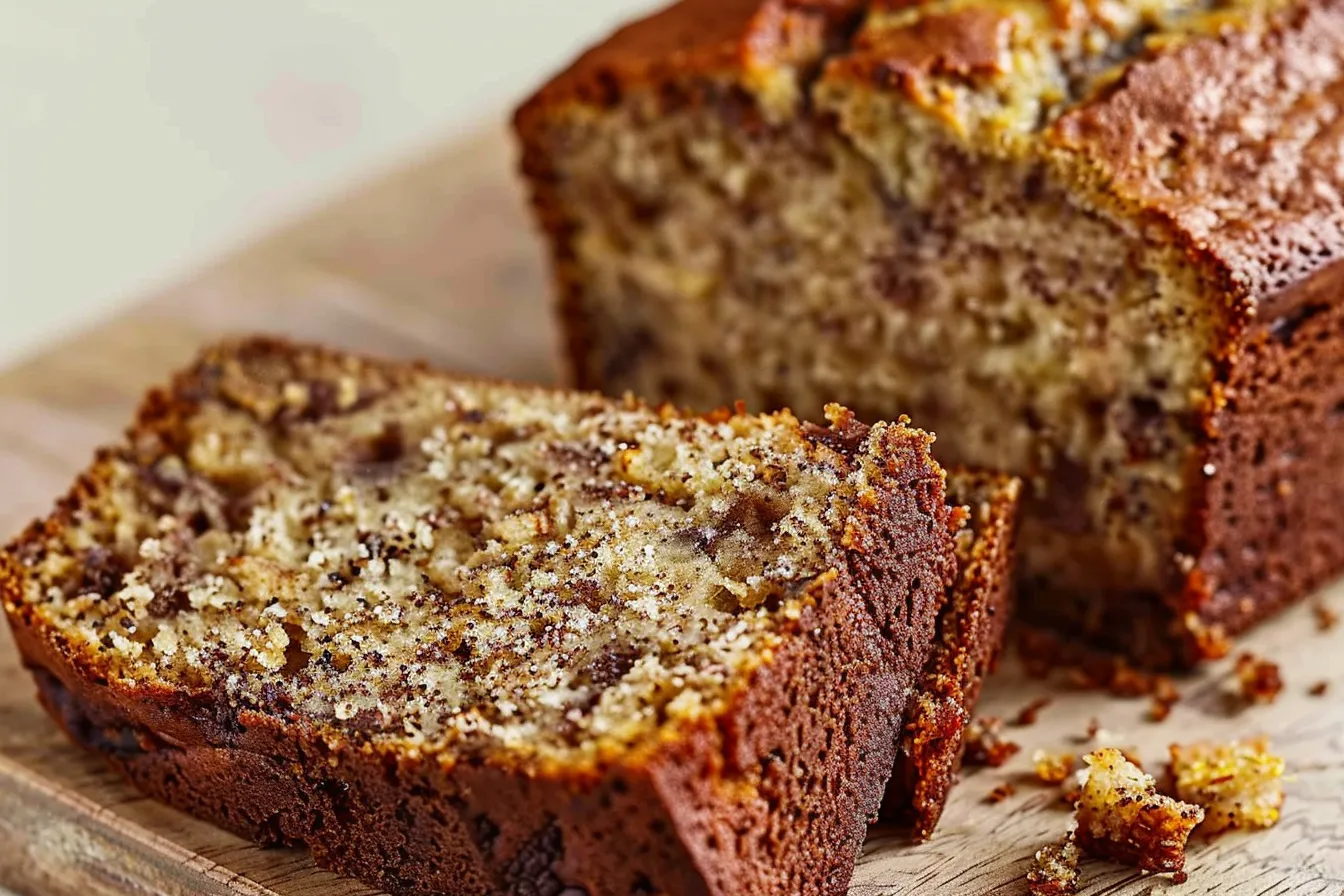 Air fryer banana bread