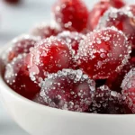 Candied Cranberry Sugar Snack