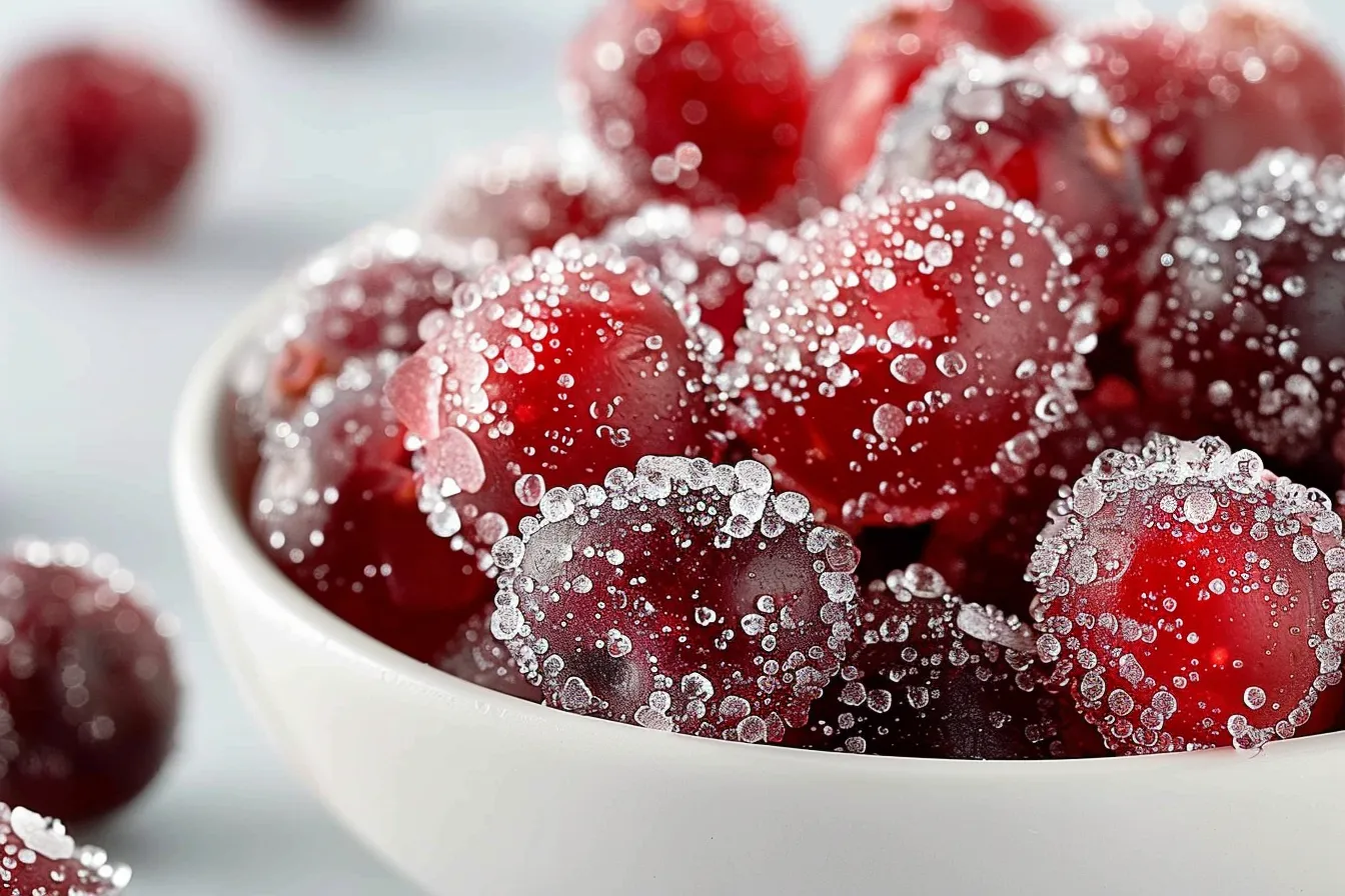 Candied Cranberry Sugar Snack