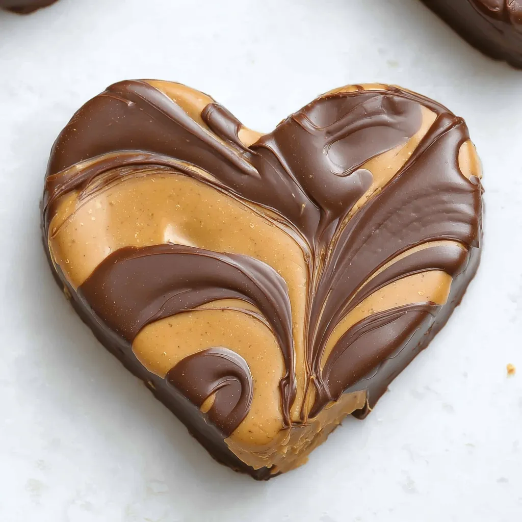 Chocolate Peanut Butter Valentine’s Heart