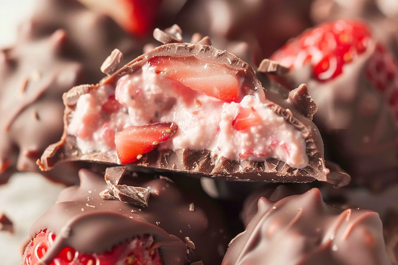 Chocolate Strawberry Yogurt Clusters