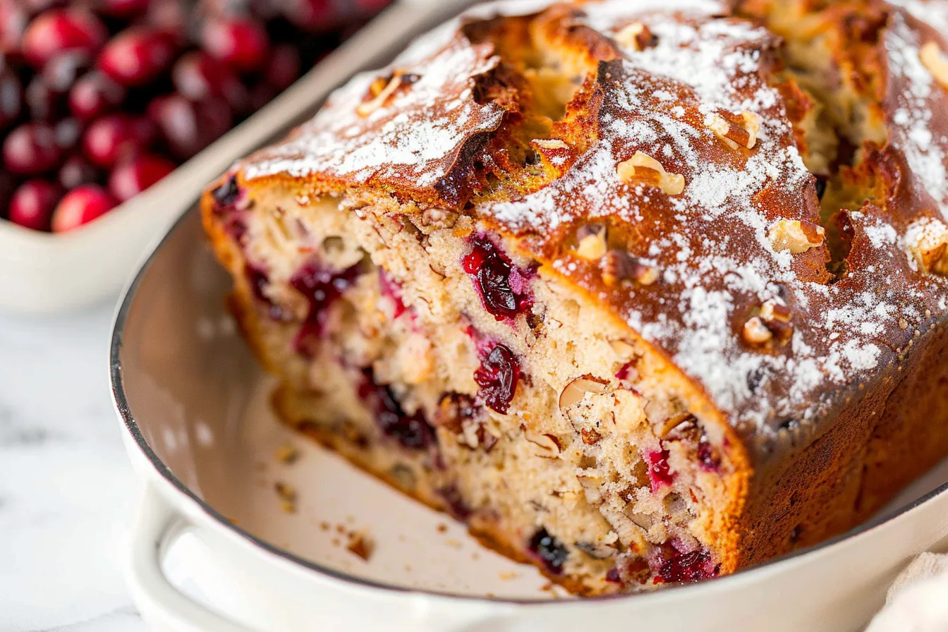 Cranberry Walnut Bread (No-Knead)