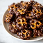 Crockpot Chocolate Pretzel Clusters