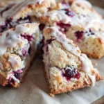 Gluten Free Cranberry Scones With Orange Icing