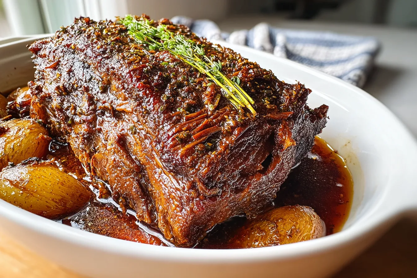 low cooked beef brisket