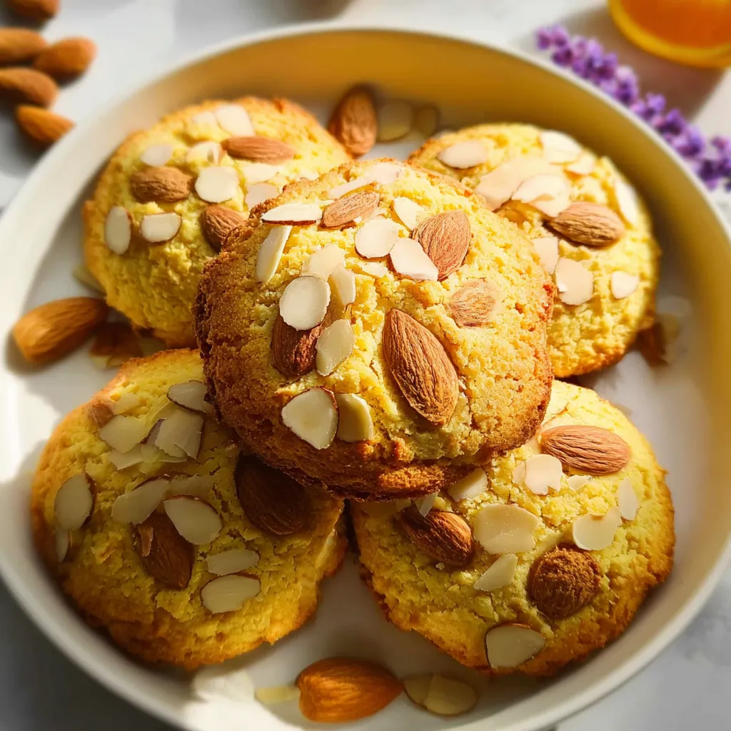 Orange Almond Cookies (3 Ingredients, No Gluten, No Oil, No Eggs)