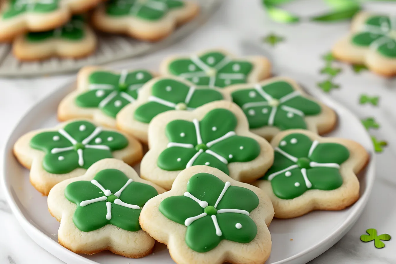 St. Patrick’s Day Shamrock Sugar Cookies