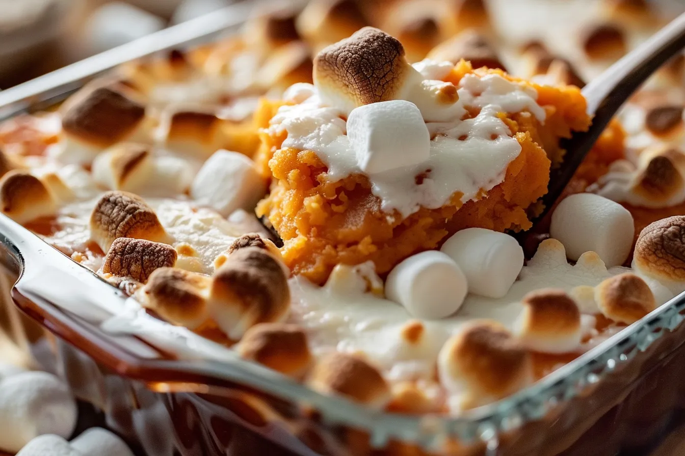 Sweet Potato Casserole with Marshmallows