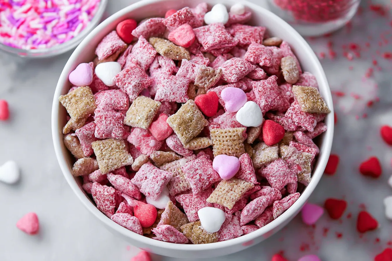 Valentine's Day Puppy Chow