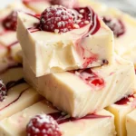 White Chocolate Raspberry Fudge