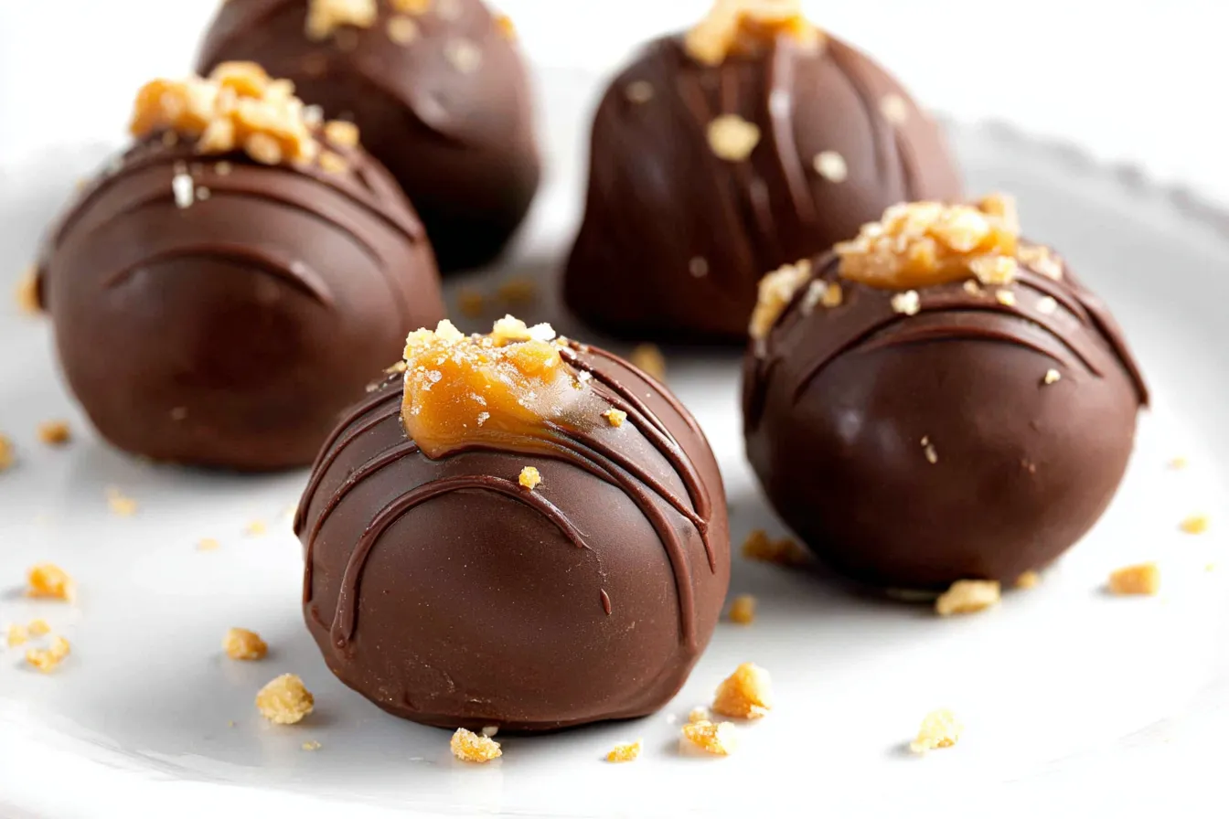 salted caramel fudge truffles